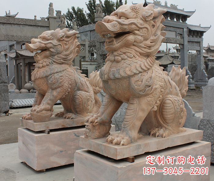 上海尊贵的古典麒麟雕塑