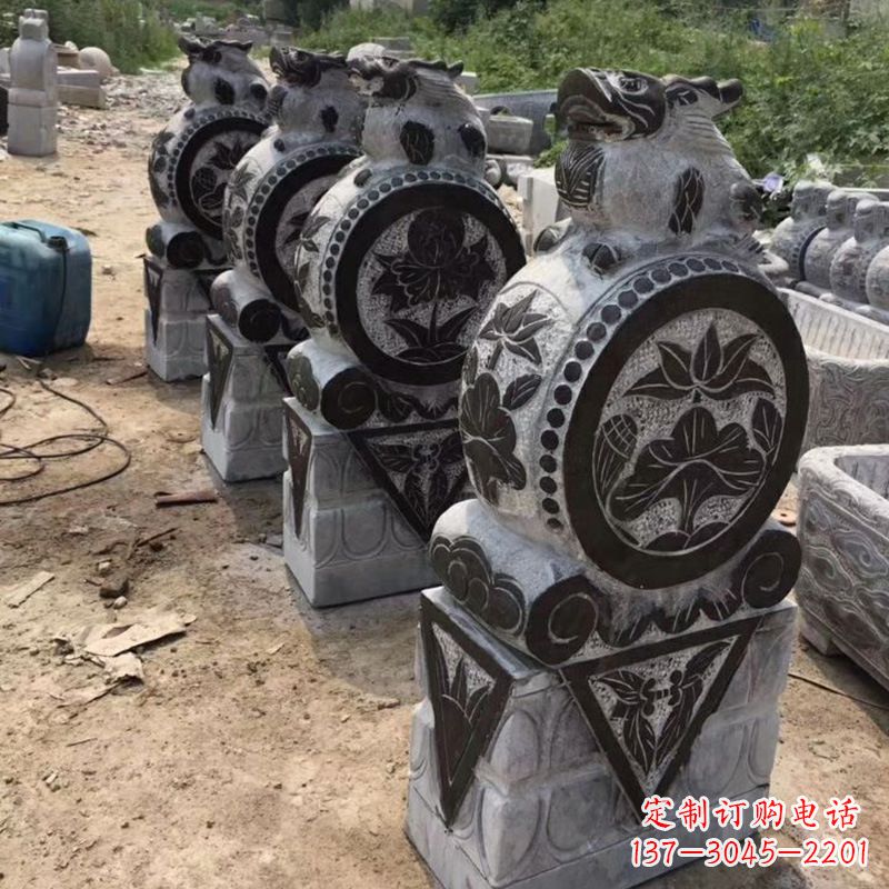 上海定制古典门墩雕塑,展现古典文化精髓