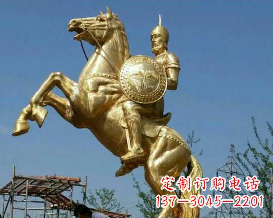 上海古罗马战士骑马铜雕——让你呈现最传统的骑士风采