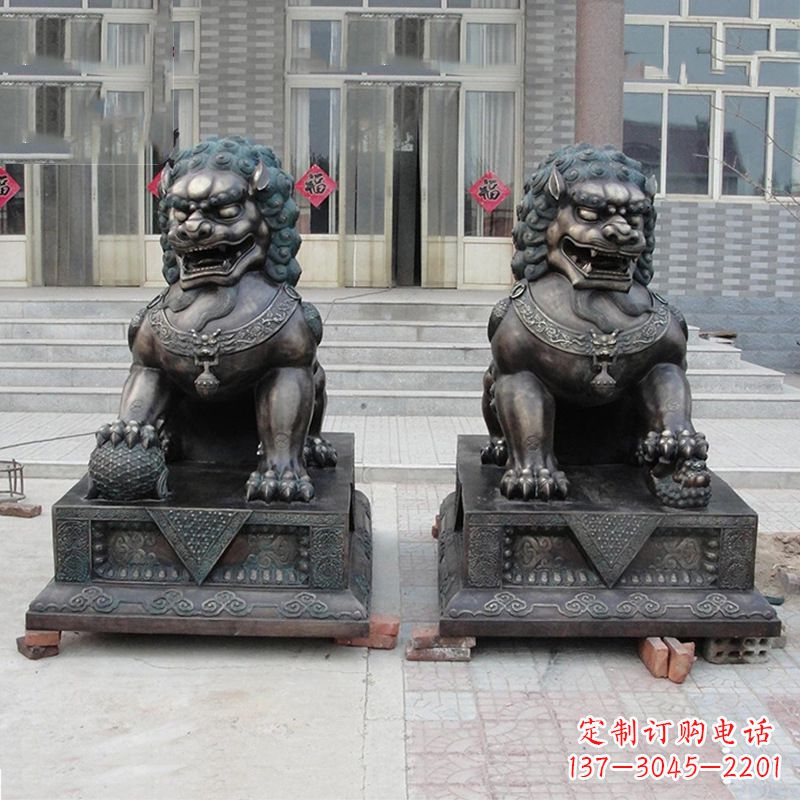 上海故宫狮子雕塑,精美绝伦,给您不一样的视觉享受