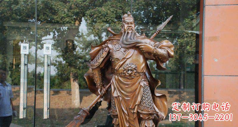 上海关公古代人物铜雕