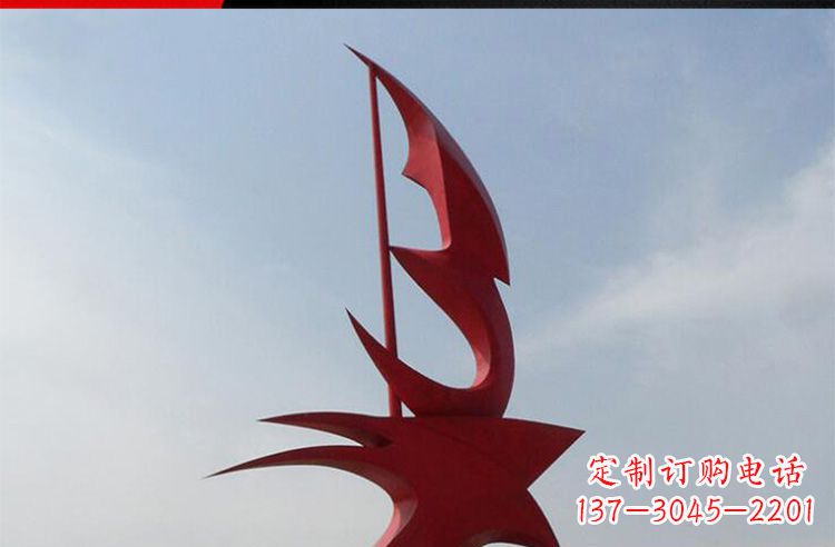上海广场不锈钢船帆景观雕塑