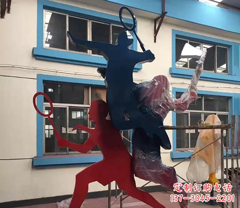 上海2英寸不锈钢羽毛球雕塑