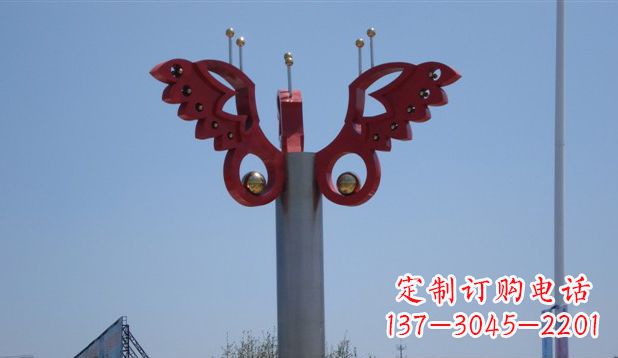 上海欣赏精美蝴蝶雕塑,感受生活的美好
