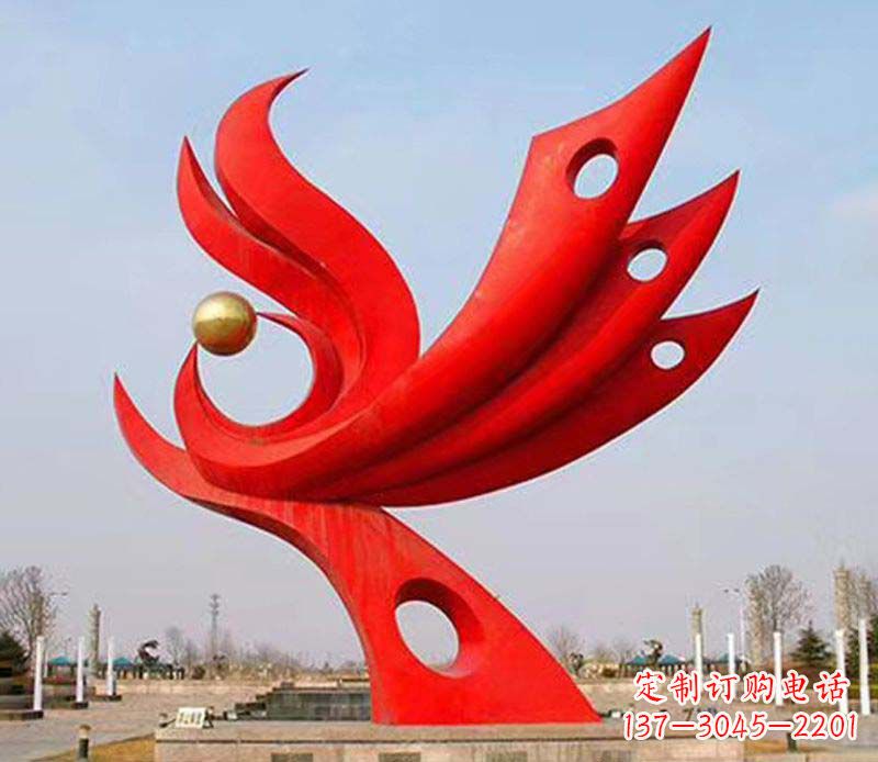 上海中领雕塑——高质量的凤凰不锈钢雕塑