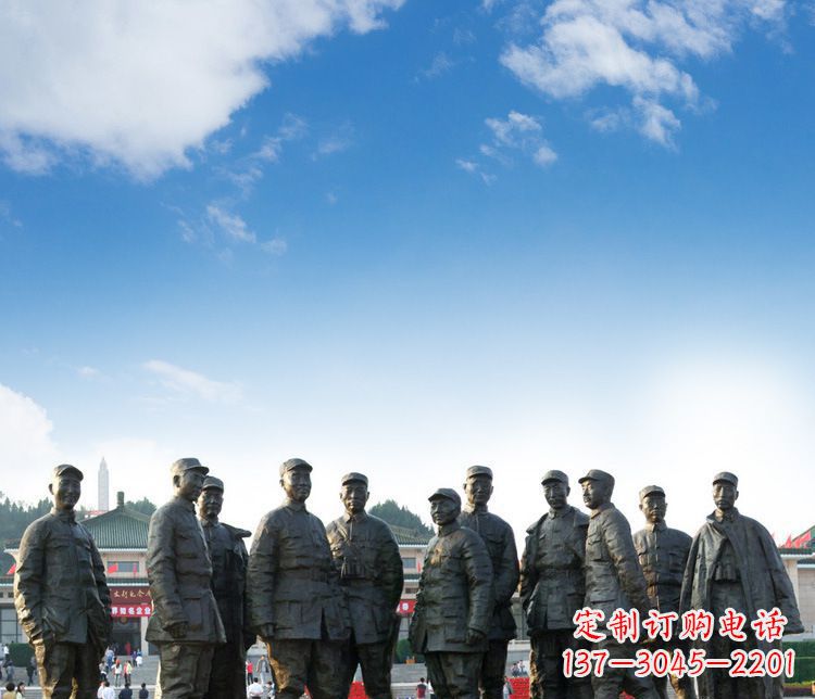 上海广场红军人物石雕