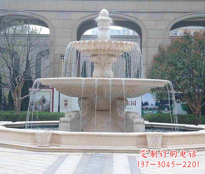 上海为广场添彩的喷泉大型石雕