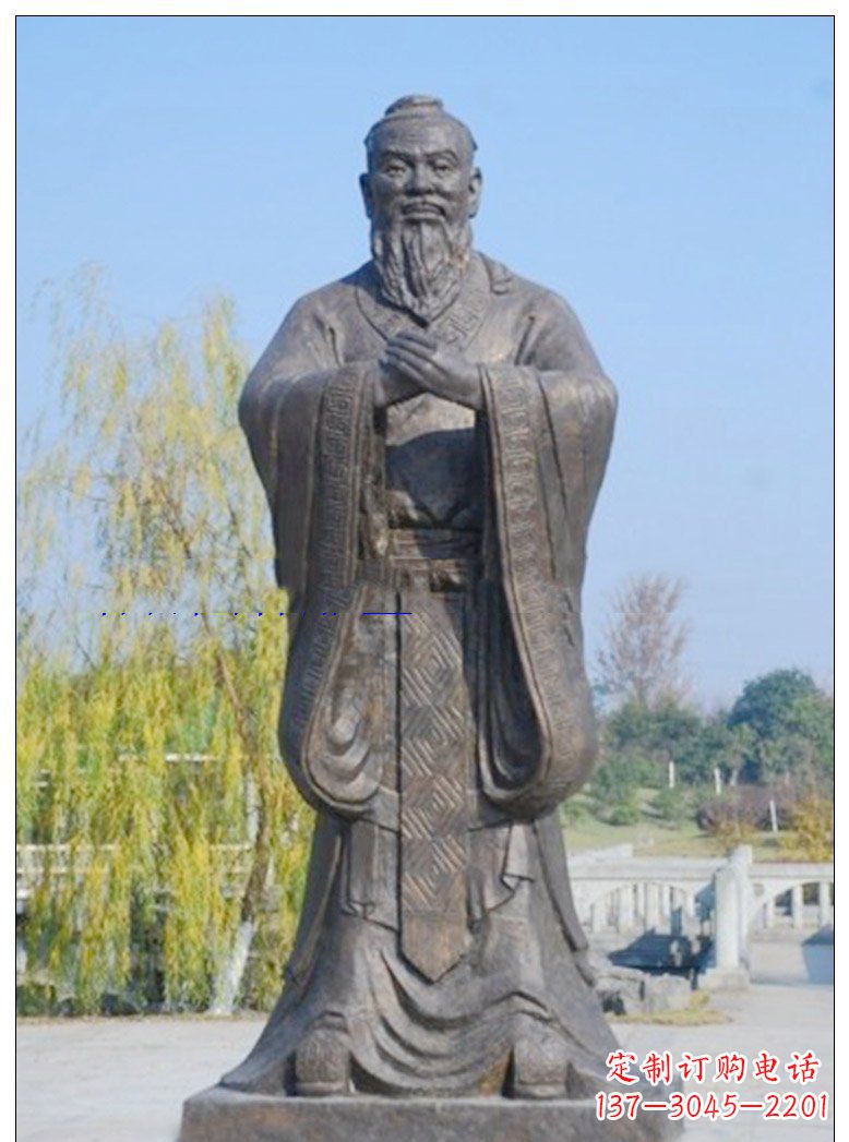 上海广场孔子铜雕
