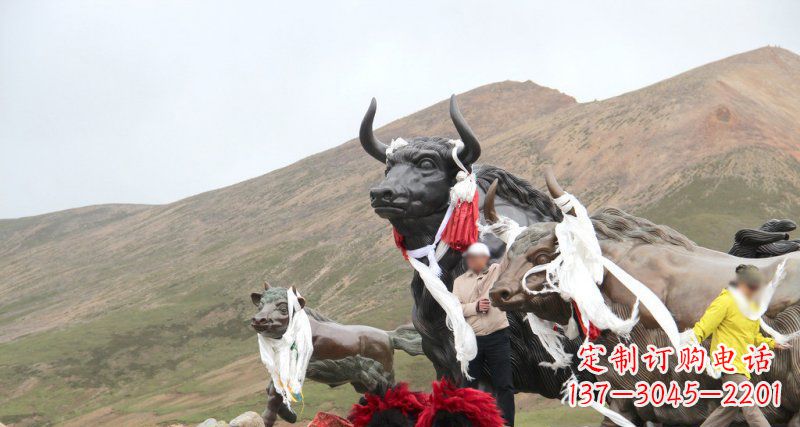 上海完美纪念:牦牛景观铜雕