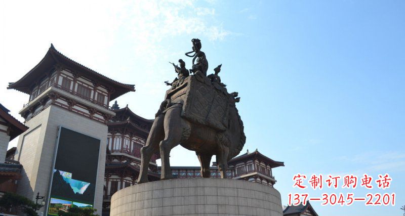 上海古典经典,丝绸柔情骆驼雕塑