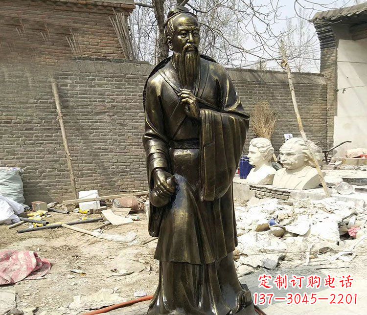 上海传承医德耀中华——华佗铜雕