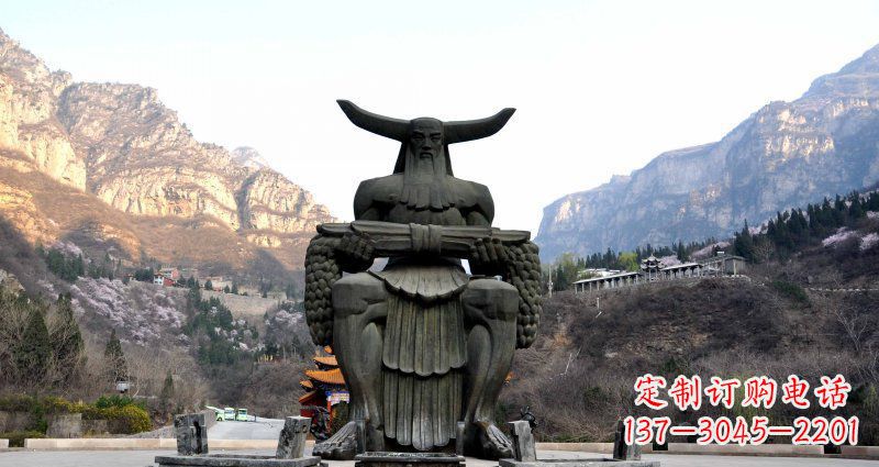 上海中领雕塑炎帝景观铜雕