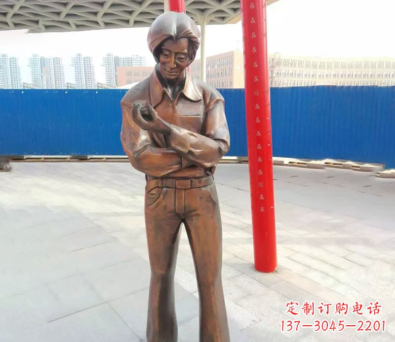 上海中领雕塑的女性人物铜雕