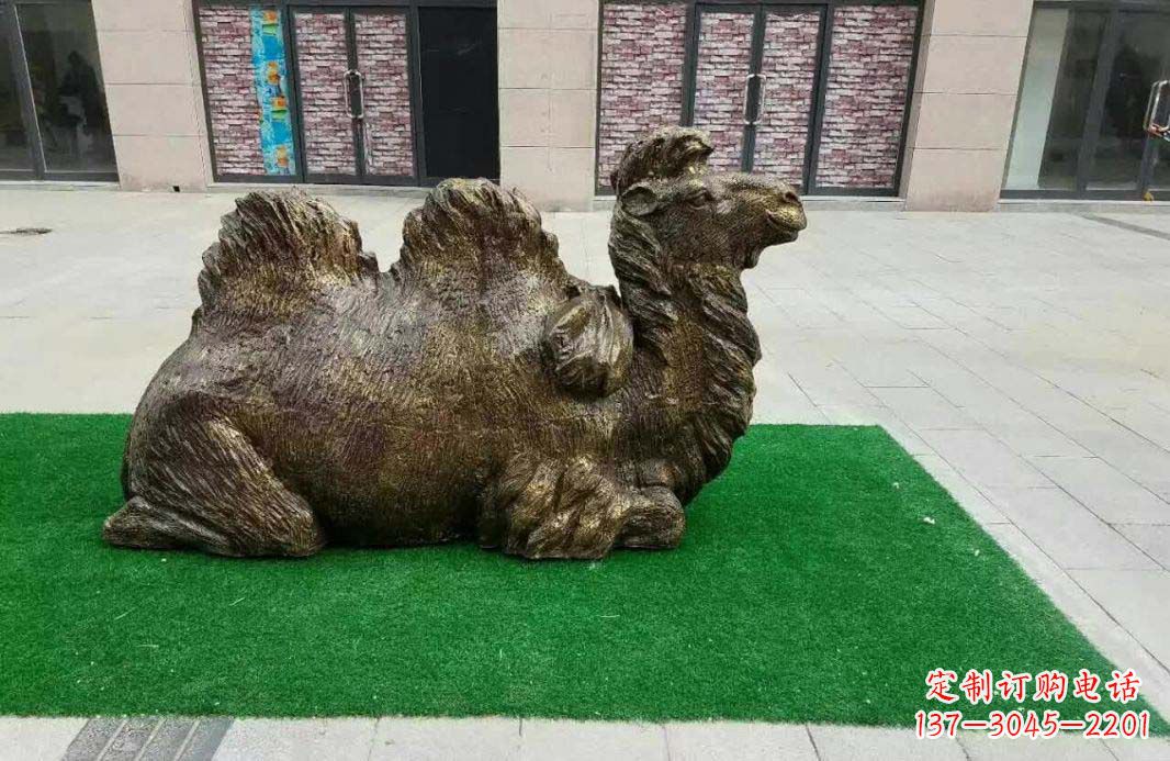 上海完美艺术──骆驼跪姿铜雕
