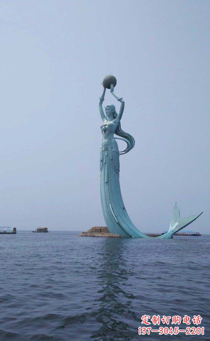 上海海洋美人鱼不锈钢雕塑