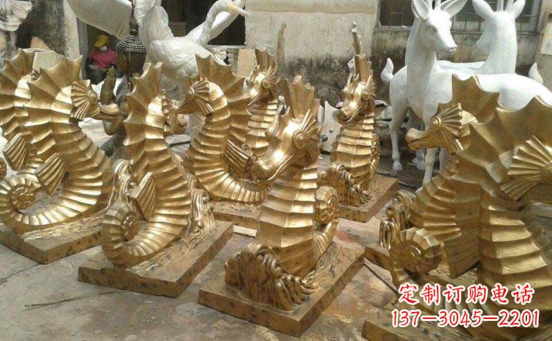 上海精美的海马动物铜雕,为您带来精致的审美享受