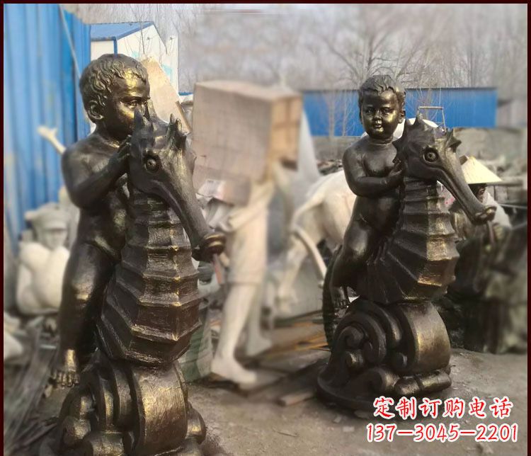 上海海马公园铜马雕塑-专业定制,艺术精致
