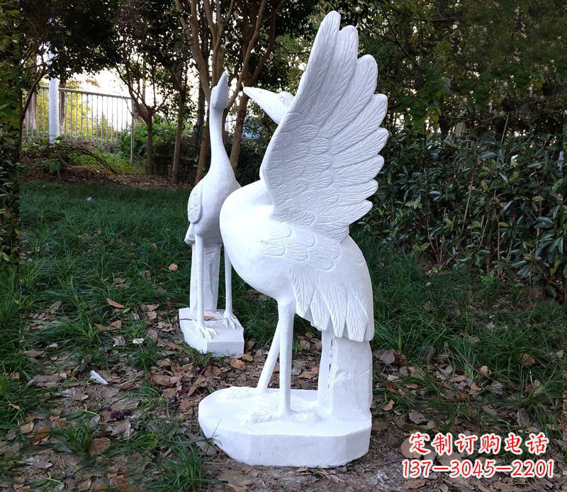 上海艺术级典雅的丹顶鹤雕塑