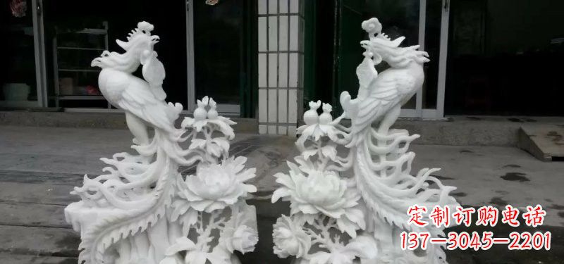 上海汉白玉凤凰雕塑