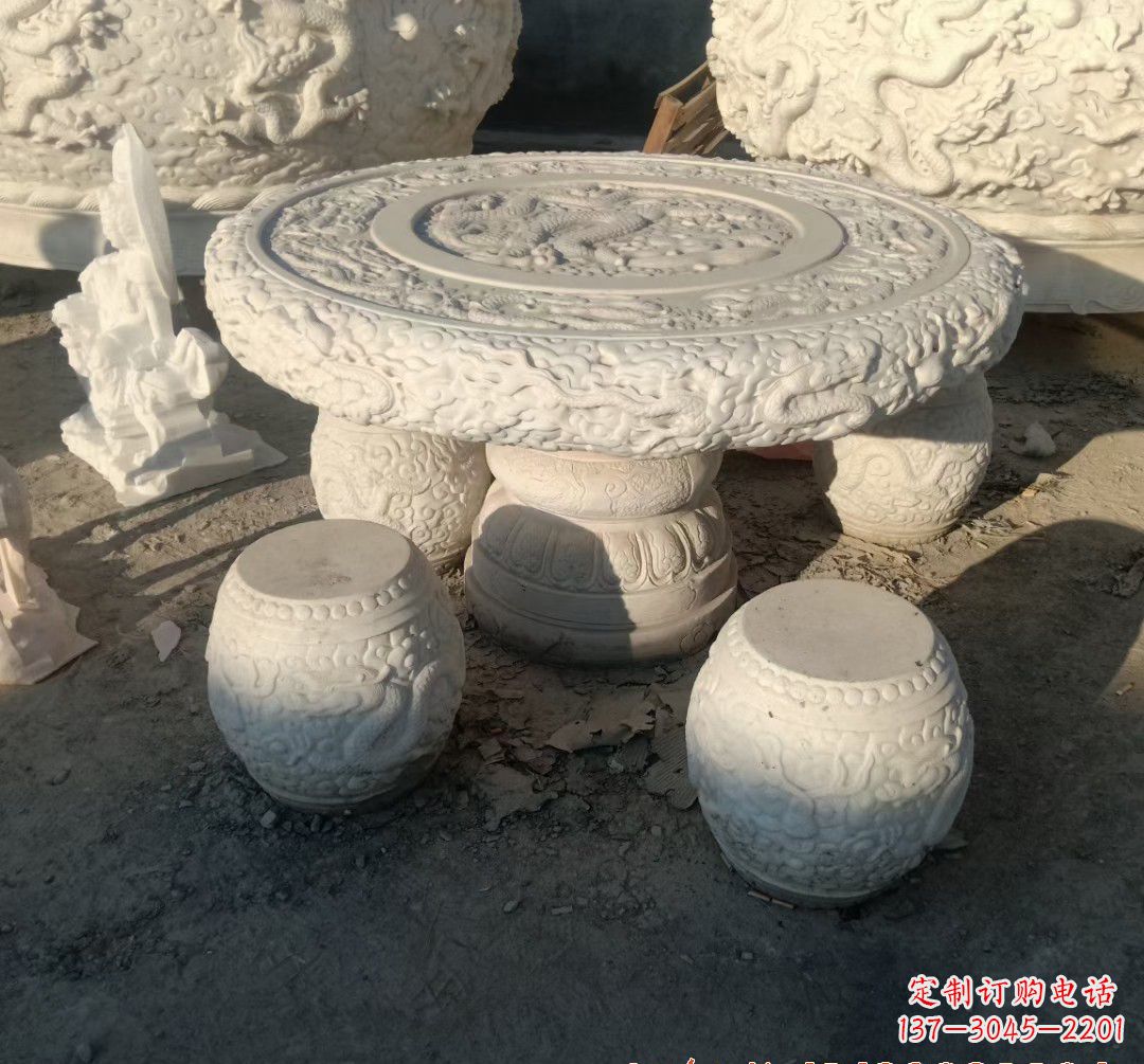 上海中领雕塑推出的汉白玉魔力龙雕塑,以汉白玉…