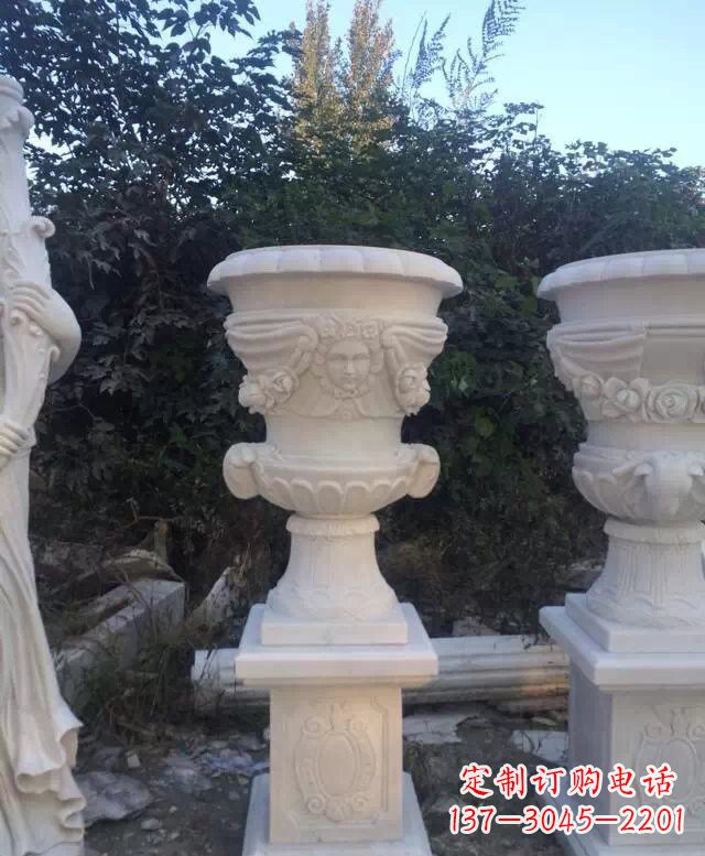 上海汉白玉欧式花盆