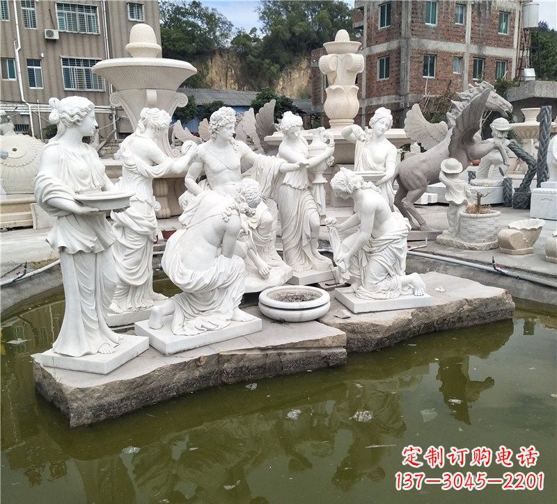 上海精美绝伦,众宁芙侍奉阿波罗雕塑