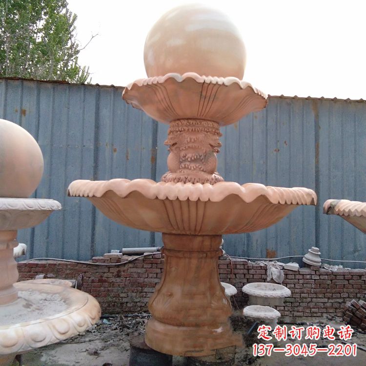 上海红色风水球