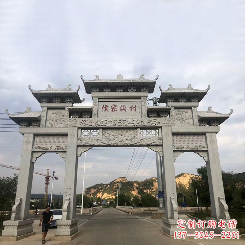 上海精美牌坊雕塑让您的品牌更加出彩