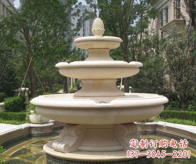 上海户外多层喷泉石雕 (3)
