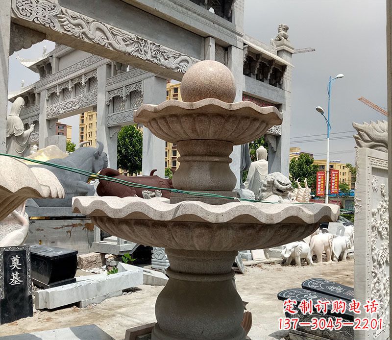 上海户外多层喷泉石雕 (4)