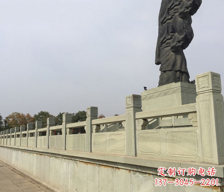 上海精美的护城河大理石栏板雕塑