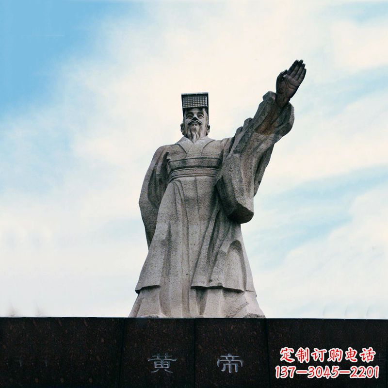 上海黄帝景观雕塑,高质感的传统工艺展示