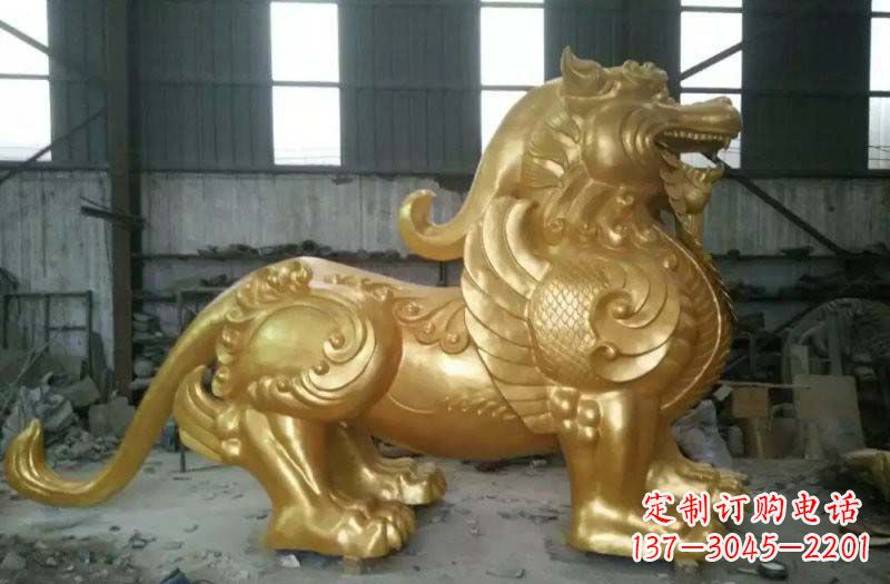 上海精致定制黄铜貔貅雕塑