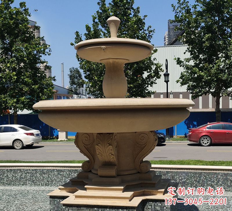 上海恵安石雕风水球图片