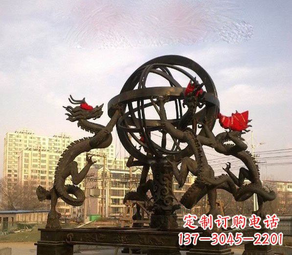 上海浑天仪铜雕