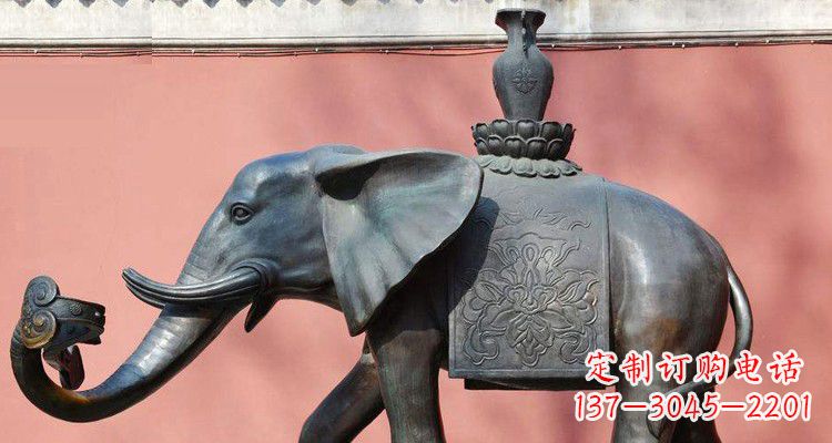 上海吉祥大象铜雕,匠心之作