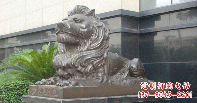 上海中领雕塑-雕刻狮子铜雕定制