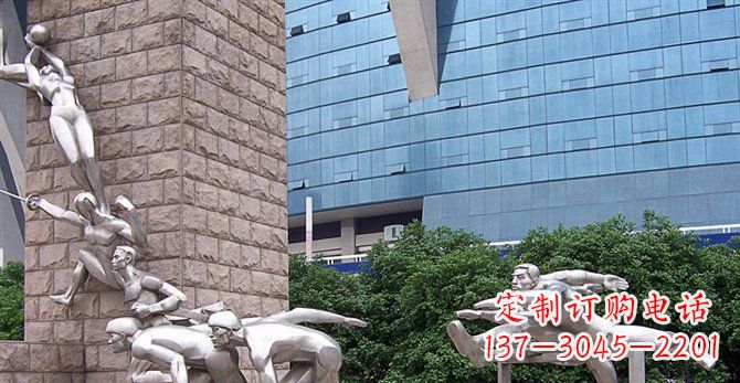 上海不锈钢运动员人物雕塑