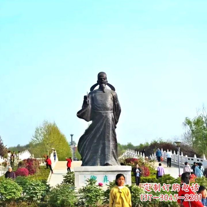 上海精美颜真卿铜雕塑像