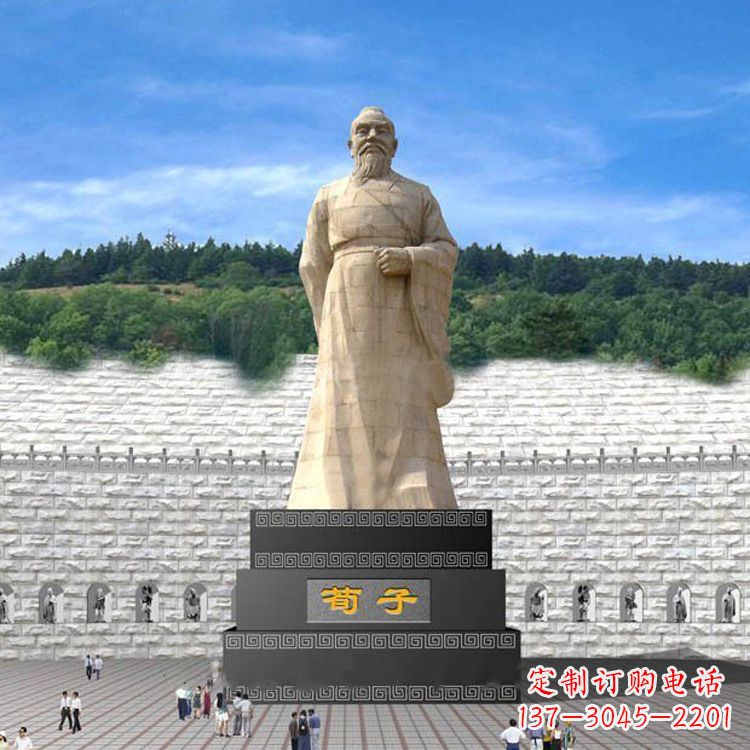 上海荀子大型石雕塑,追求卓越的精致艺术