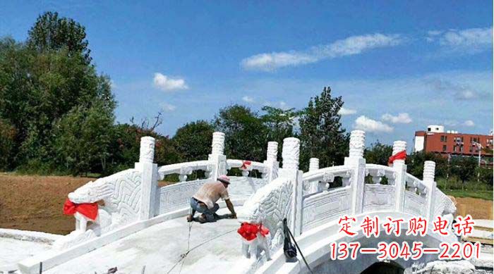 上海标题:领雕塑——最具艺术魅力的汉白玉石雕拱桥