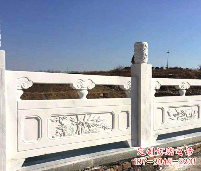 上海泰安中领雕塑汉白玉石浮雕栏板