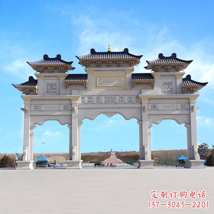 上海牌坊雕塑定制,让您的景点更出彩