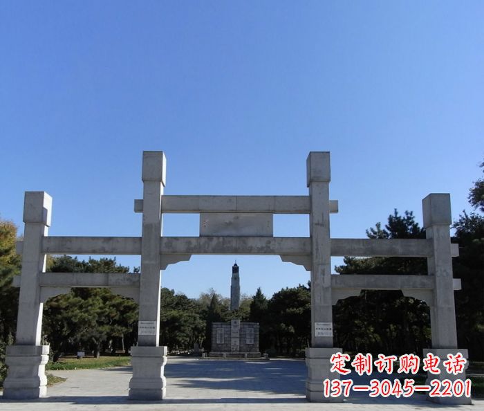 上海中领雕塑石雕牌坊定制