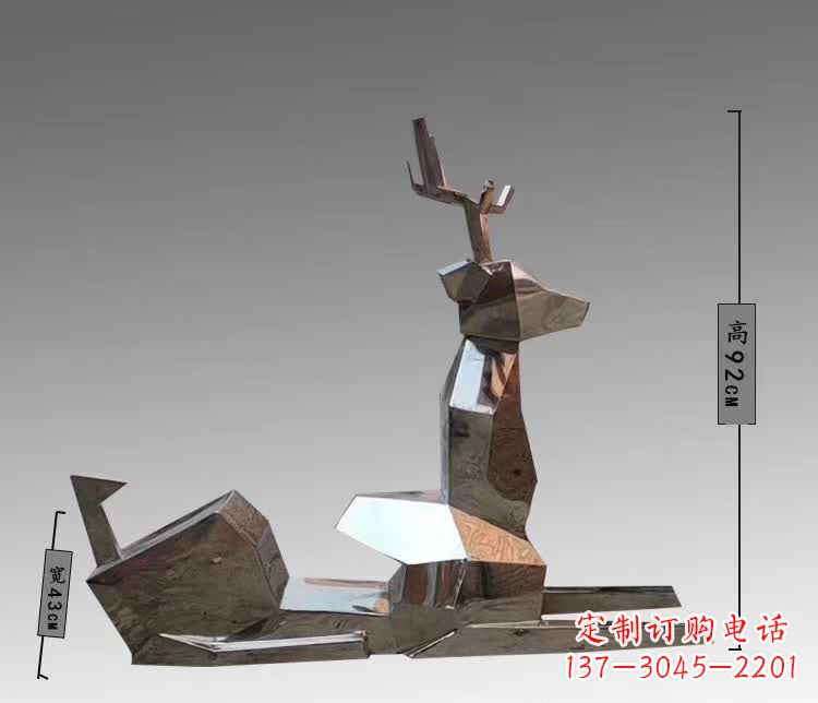 上海中领雕塑为您带来一款全新的不锈钢梅花鹿雕…