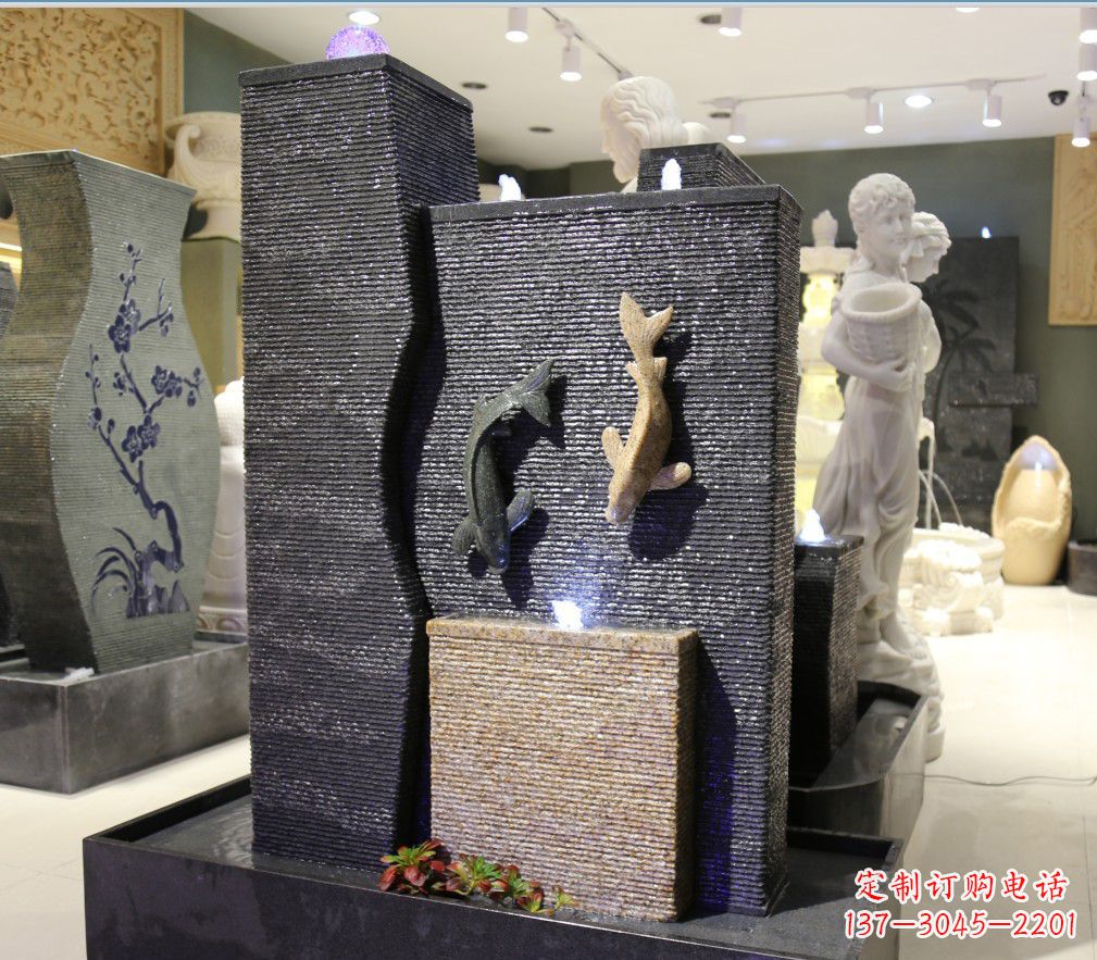上海九龙太子石雕喷泉——精巧绝伦的喷泉雕塑