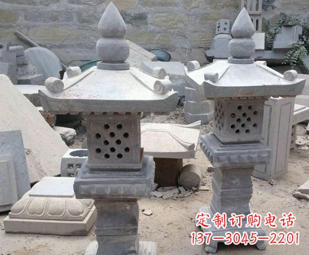 上海酒店级镂空石灯雕塑