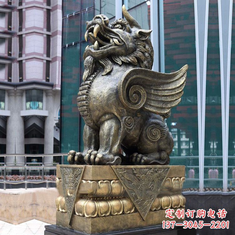 上海看门貔貅铜雕