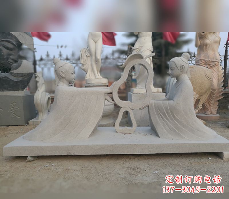 上海孔融让梨石雕