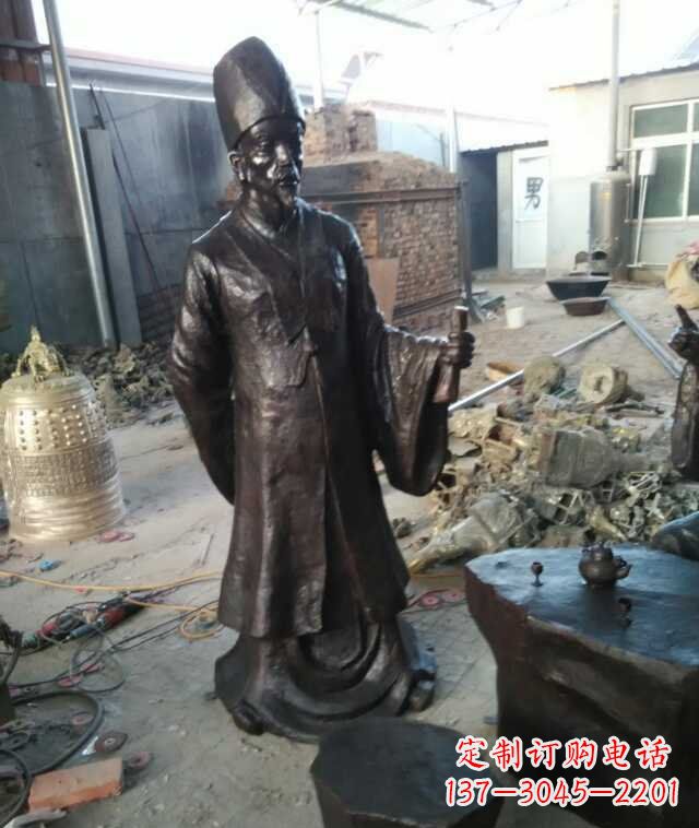 上海精美雕塑,展现古代名医李时珍的传奇
